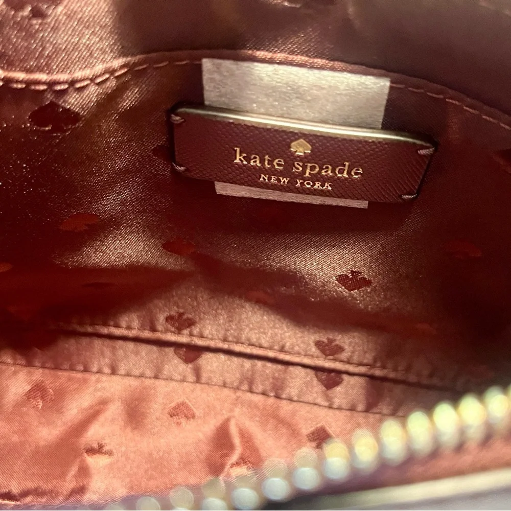 Hostess Pick 💥 Kate Spade Burgundy and Pink Glitter Crossbody Bag New with Tags.